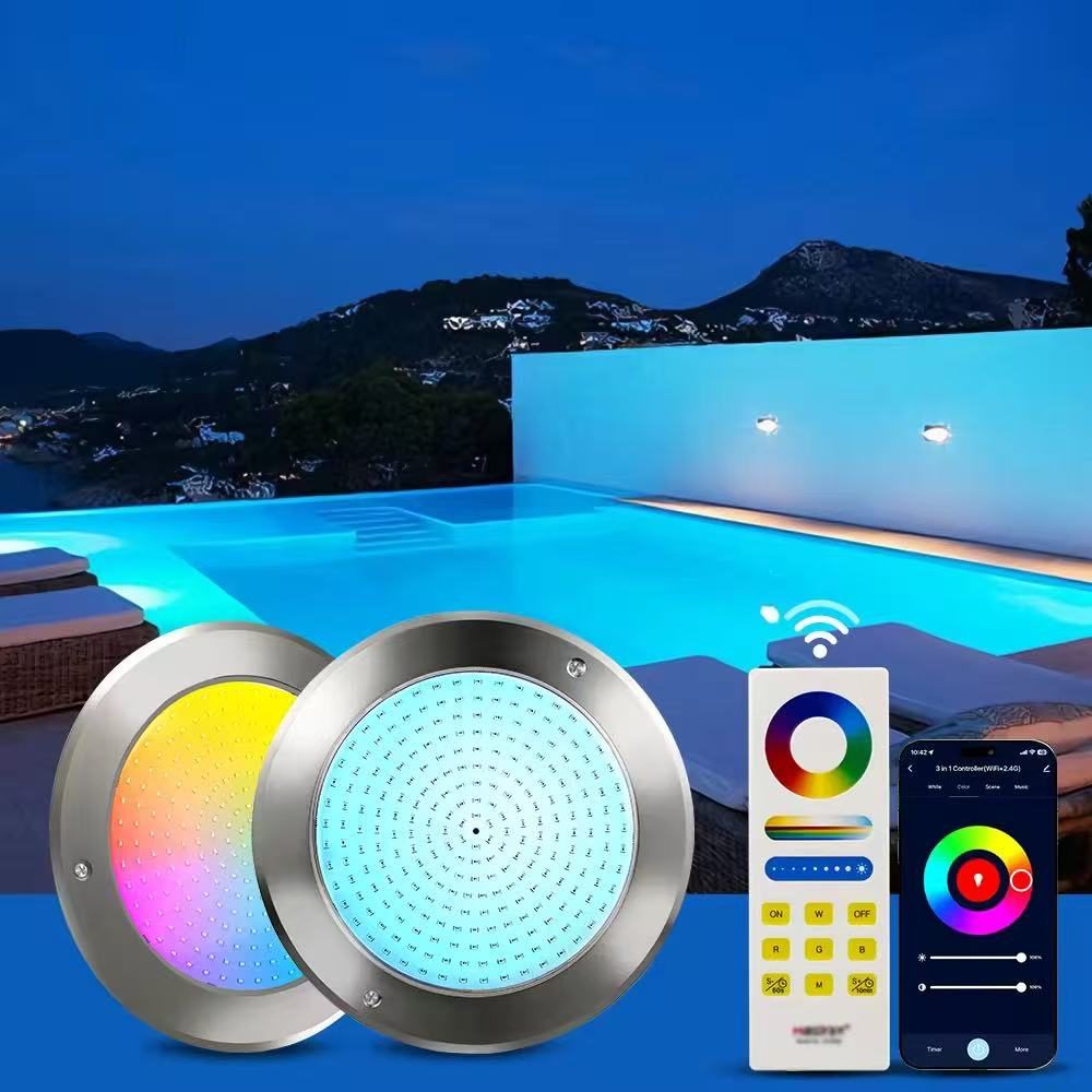 Ultra Thin RGB LED Swimming Pool Light with Tuya Smart Control