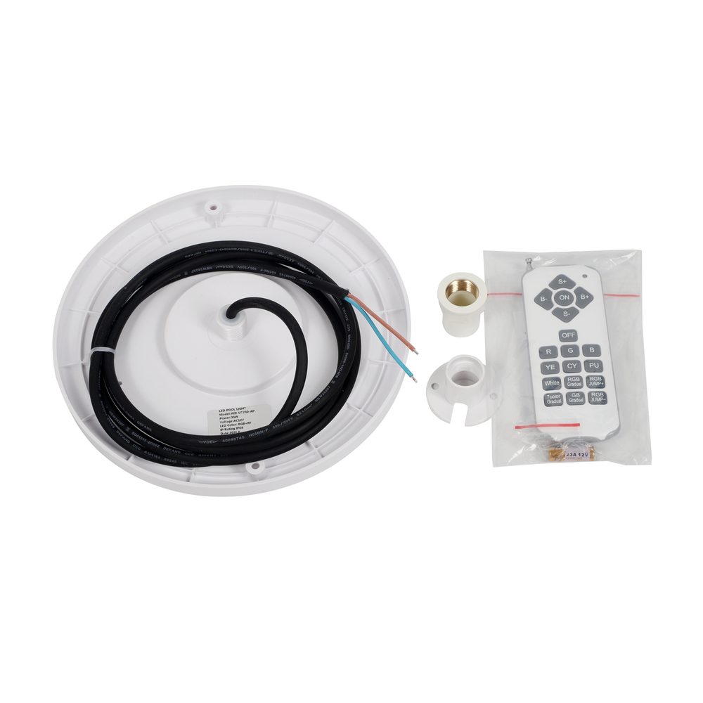 LED Wall Mounted Underwater Pool Light with Wireless RGB Control